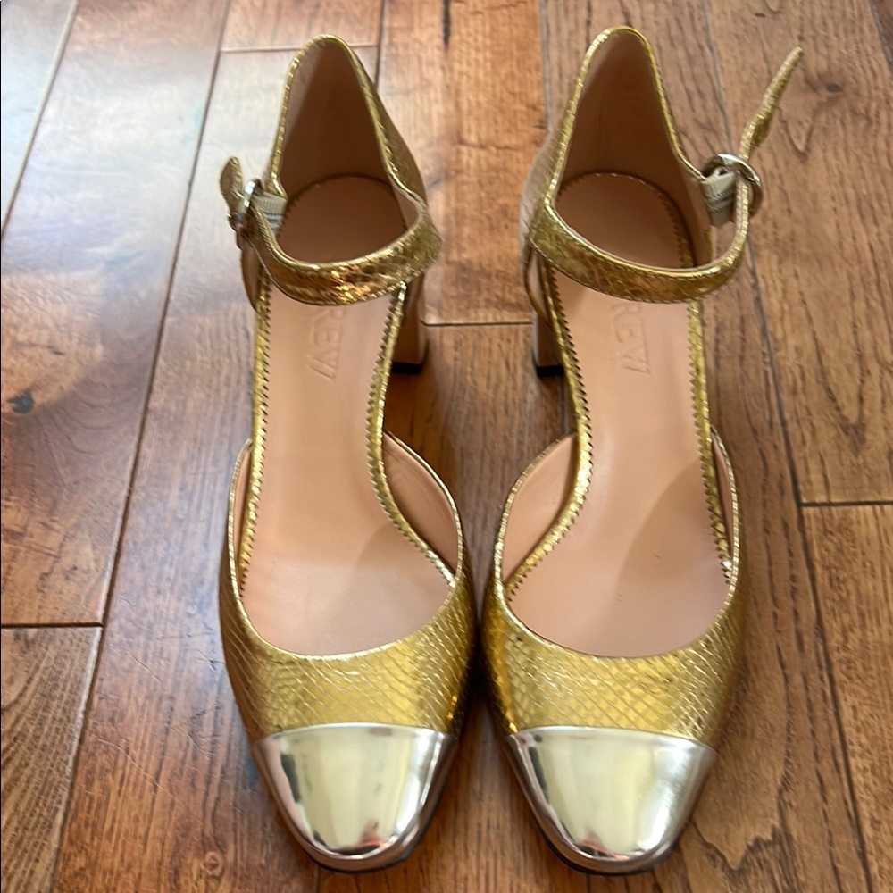 J Crew Gold and Silver Women's Shoes
